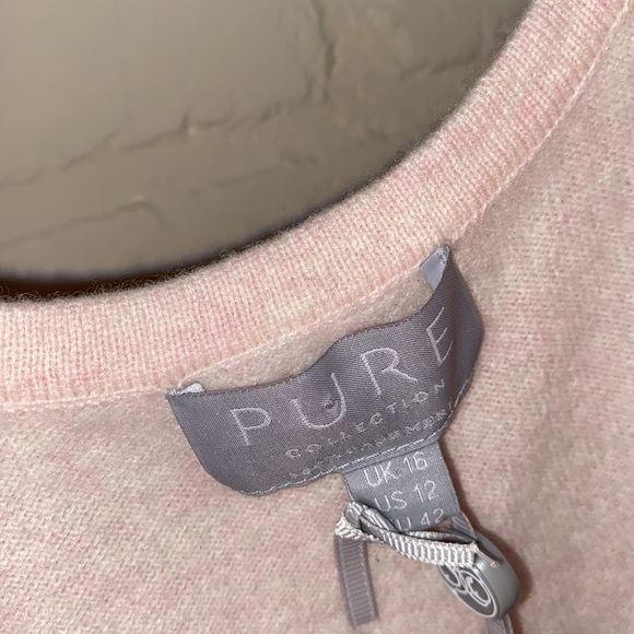 Pure Cashmere tank camisole Collection NEW size 12 super soft blush light pink - Picture 4 of 6